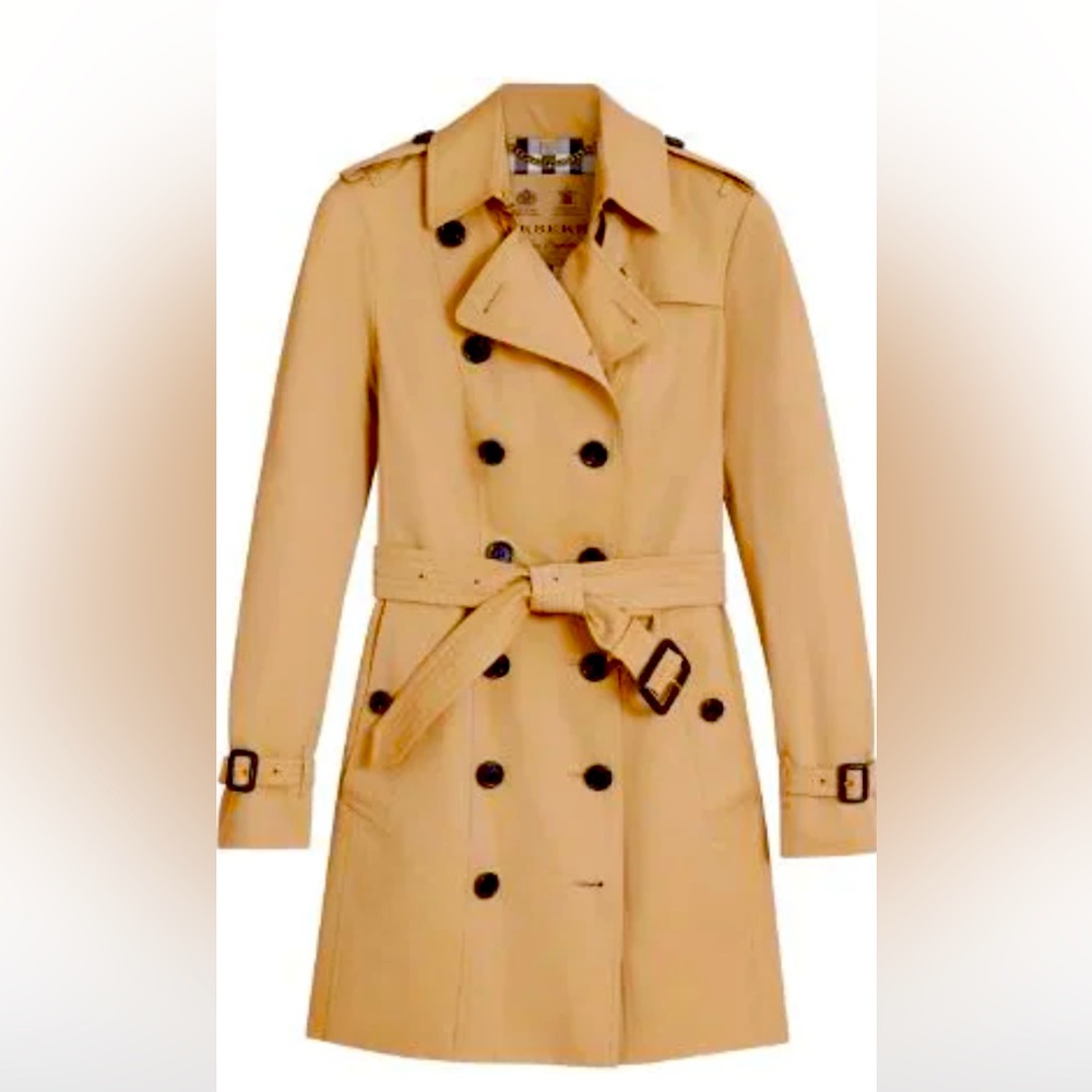Burberry mid-length Sandrigham trench size UK4/US2- like new! Worn maybe 5x.